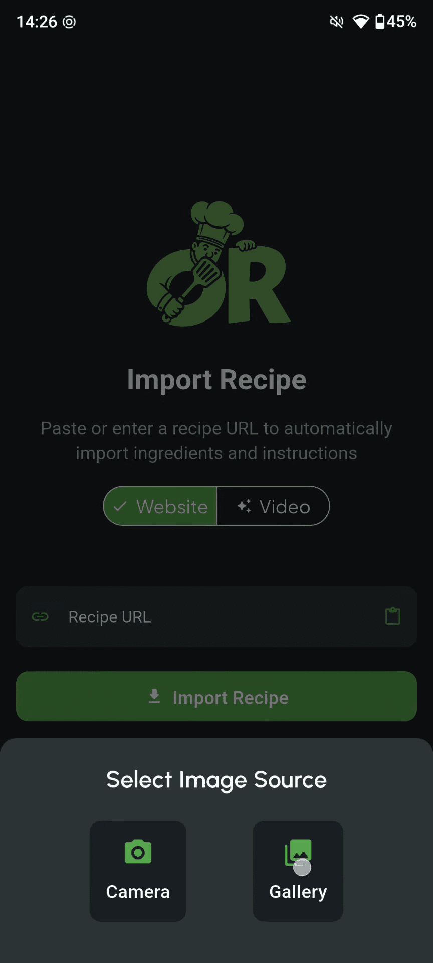 🤖 Import from Screenshots & Handwritten Recipes