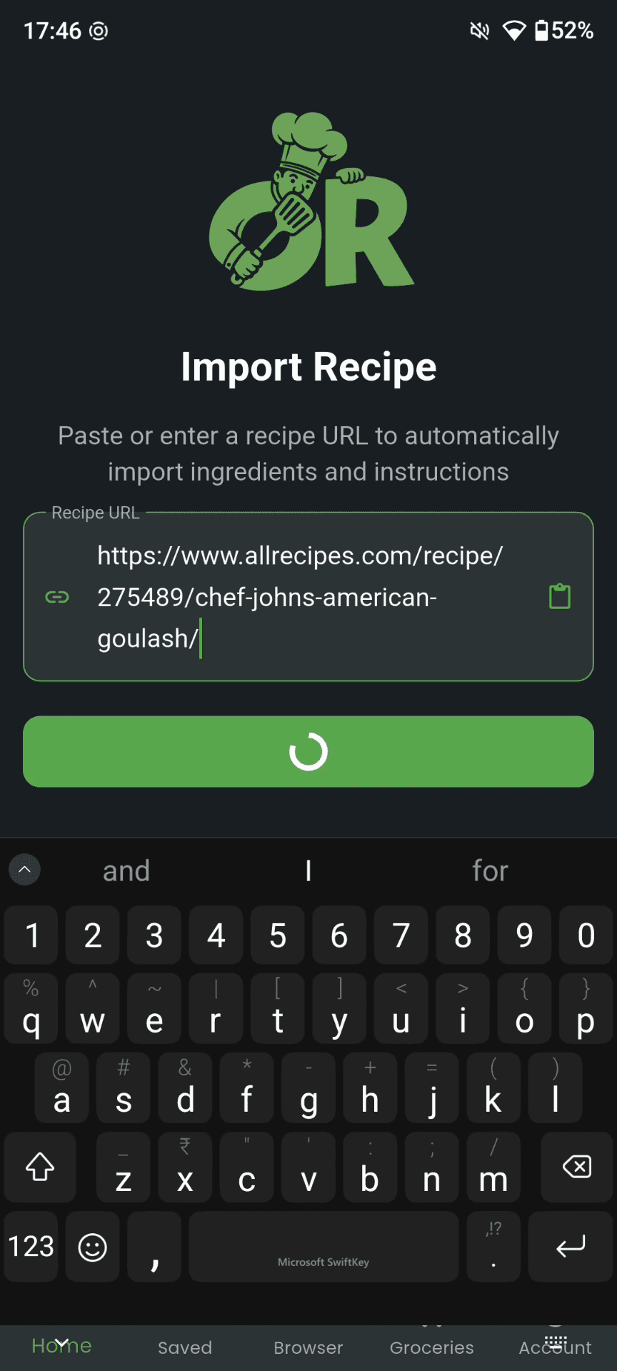 Import Recipes